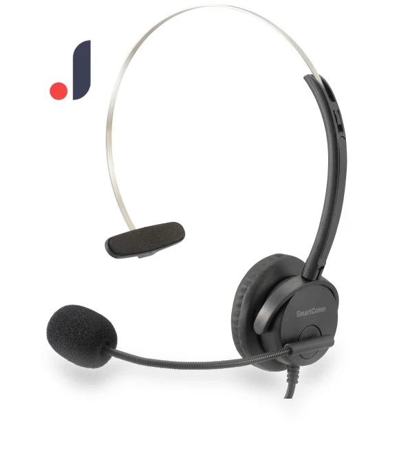 SmartComm USB Headset with Single Earpiece — Bluetooth Headsets, KAYOMART Electric