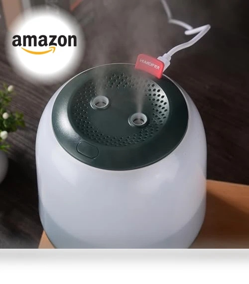 Ultrasonic Cool Mist Humidifier with Nightlight — Air Moisturizers, Sibosz