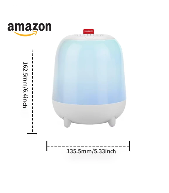 Ultrasonic Cool Mist Humidifier with Nightlight — Air Moisturizers, Sibosz