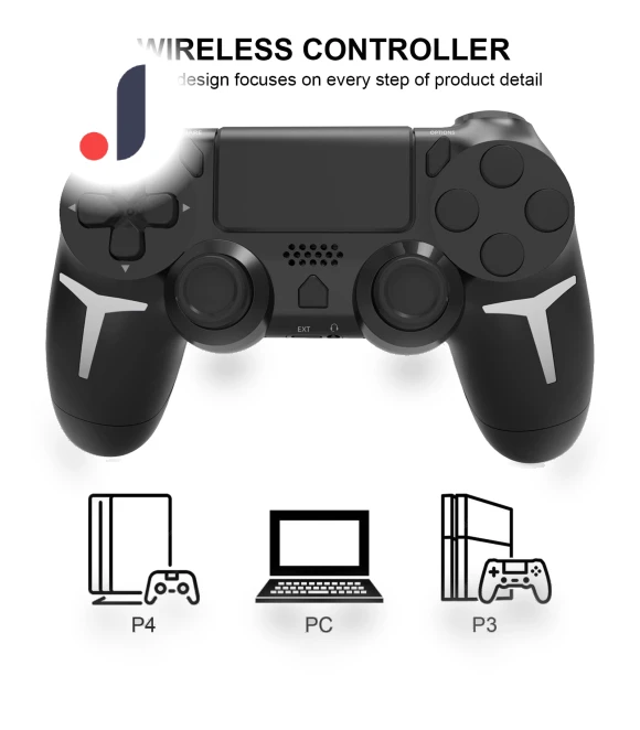 Wireless Gamepad with Dual Vibration and Touch Panel — Gamepads & Standard, Jumaocun-Fashions