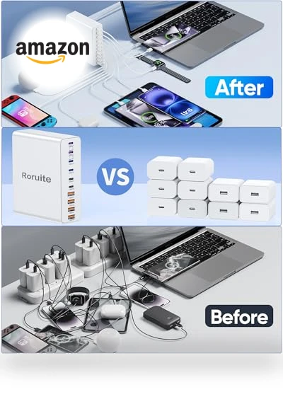 10-Port USB C Charging Station — Chargers, Roruite