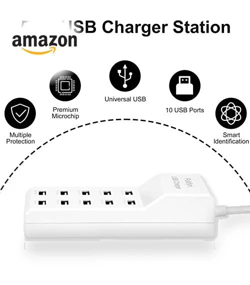 10-Port USB Charger Station — Chargers, WuHanJingJiKaiFaQuJingChengDianZiChanPinJingYingBu