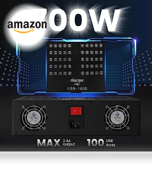 100 Port USB Charging Station — Power Hubs, Cinlinso