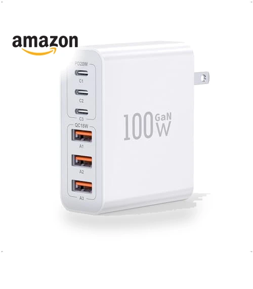 100W 6-Port PD Fast USB C Charging Block — Chargers, CSODINCE