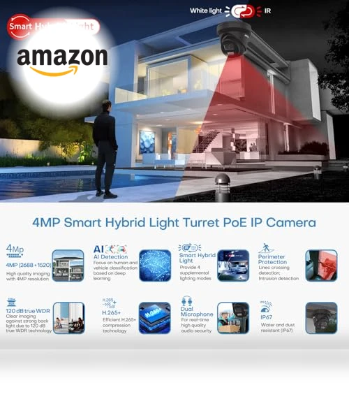 16 Channel 4K ACU-Sense PoE NVR with 8X 4MP Dual Mic IP Cameras — Complete Surveillance Systems, HIKV