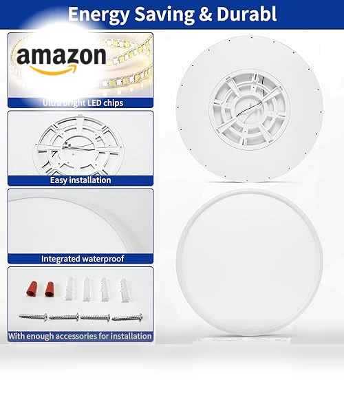 20'' LED Ceiling Light Fixture — Overhead Lighting, Glowall