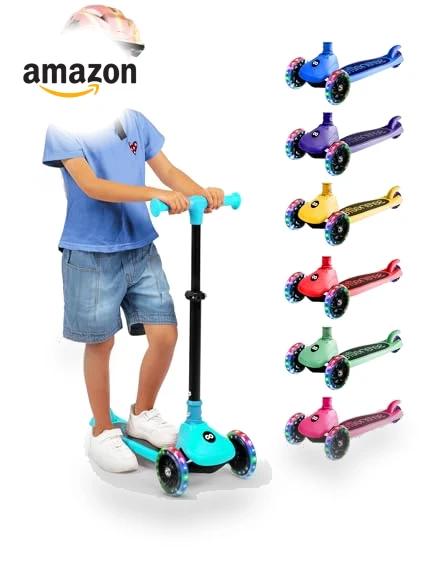 3 Wheel Foldable Kids Scooter — Electric Vehicles, SereneLife