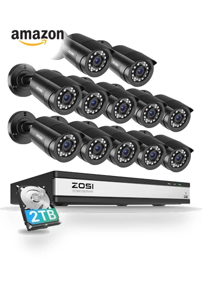 3K Lite 16CH Security Camera System — Smart Home Security, ZOSI