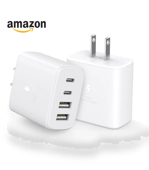 40W 2Pack 4Port USB C PD Charger Block — Chargers, Shenzhen Jiaxingyuan Technology Co., Ltd.
