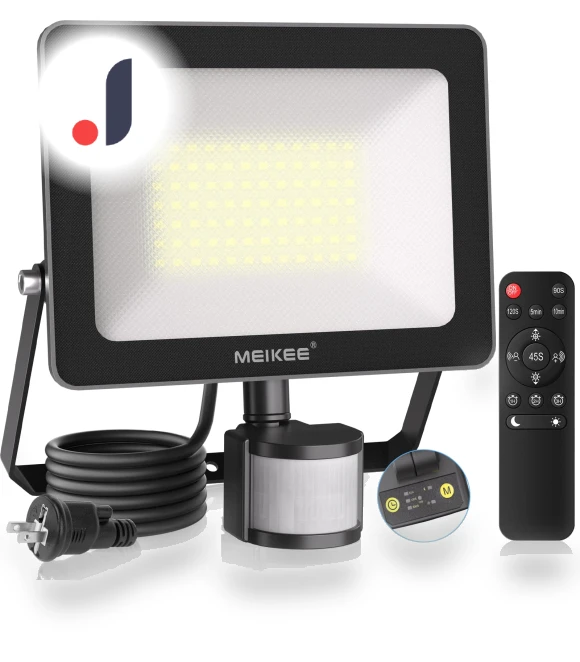 60W LED Motion Sensor Light — Outdoor Security & Flood Lighting, SAMURAI STYLE