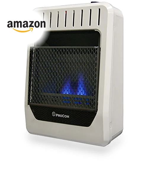 Blue Flame Space Heater with Thermostat Control — Portable Heating Solutions, ProCom
