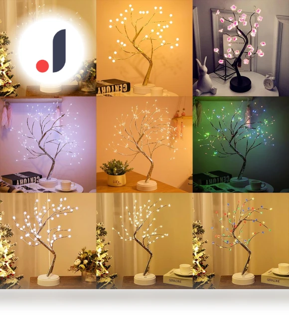 Creative LED Star Tree Light with Pearl — Tree Toppers, Voyex