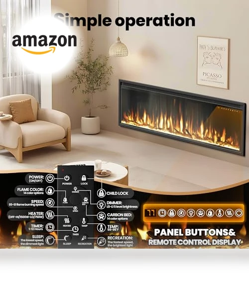 Electric Fireplace Heater — Electric Heating Solutions, Riseon