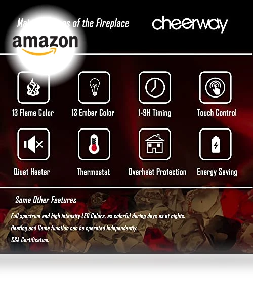 Electric Fireplace with Heater — Electric Heating Solutions, Cheerway