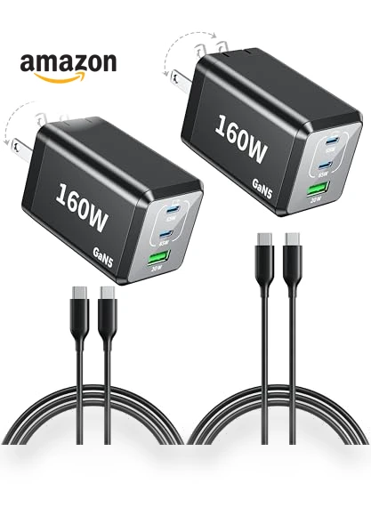 Fast Charger 160W Compact Foldable 3 Port Charging Station — Chargers, shenzhenshiquanshengdamaoyiyouxiangongsi