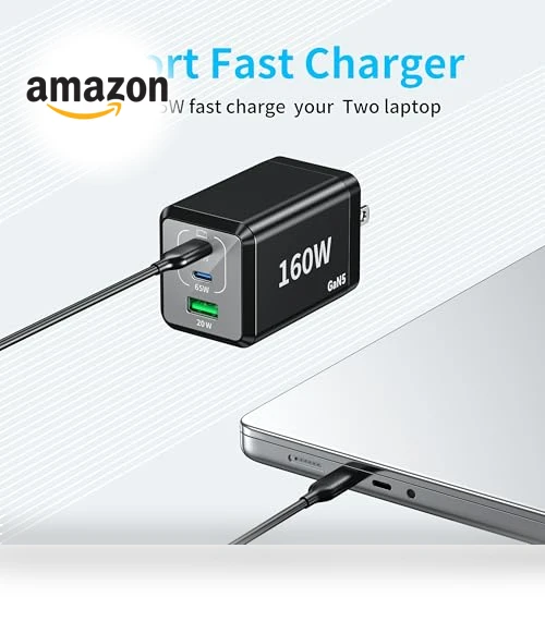 Fast Charger 160W Compact Foldable 3 Port Charging Station — Chargers, shenzhenshiquanshengdamaoyiyouxiangongsi