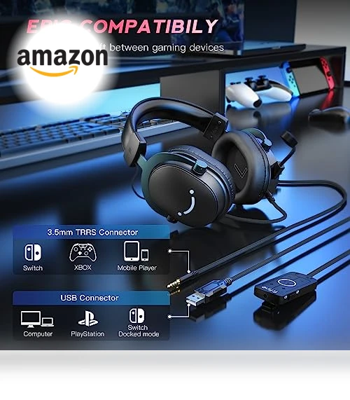 Gaming Headset with 7.1 Surround Sound — Gaming Headsets, FIFINE