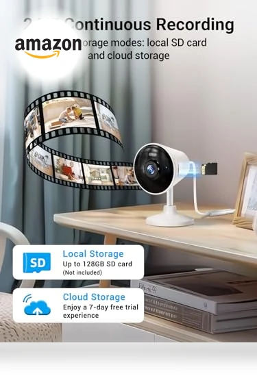 Indoor/Outdoor Security Camera — Smart Home Security, Rocktone