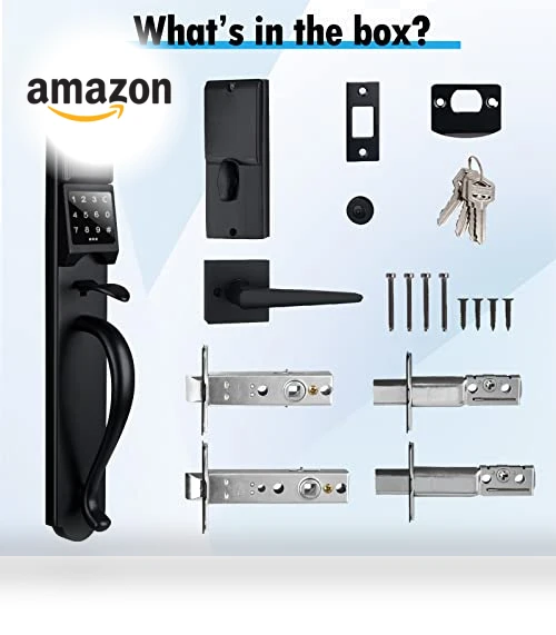 Keyless Entry Door Lock with Touchscreen — Padlocks & Hasps, HISAFE
