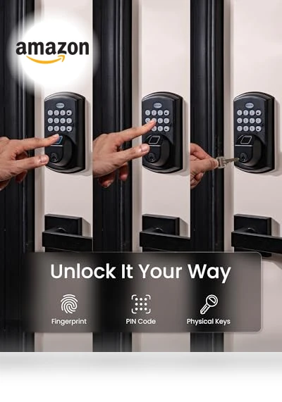 Keypad Fingerprint Door Lock — Smart Home Security, DESLOC