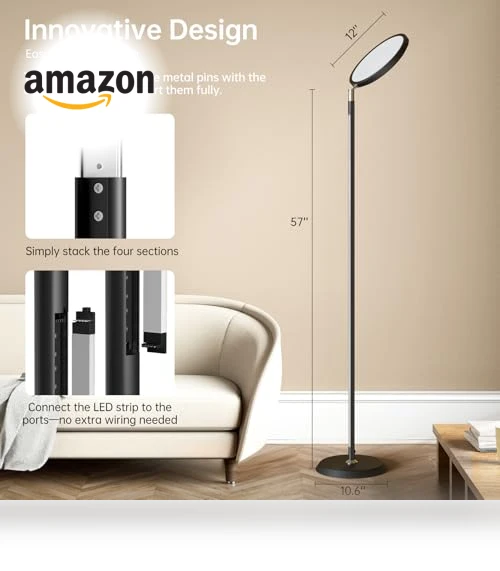 LED Smart Floor Lamp — Standing Lights, SMAVISTA