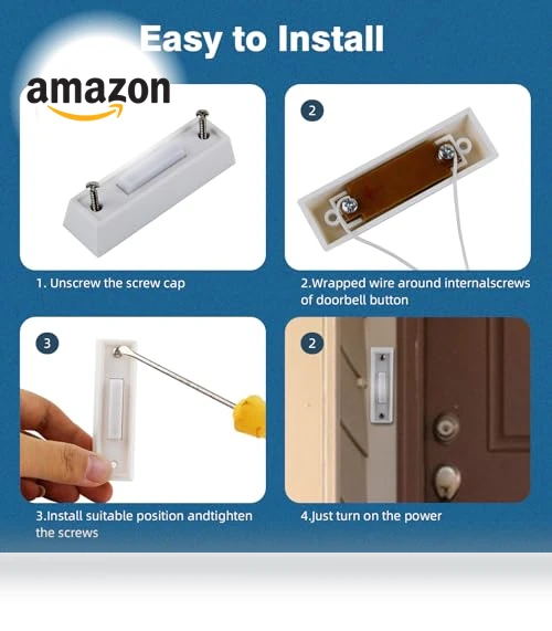 Lighted Doorbell Button — Push Buttons, Abvsdu