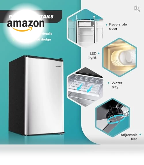 Mini Fridge with Freezer — Mini Fridges, EUHOMY