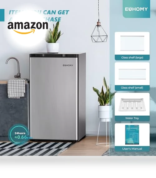 Mini Fridge with Freezer — Mini Fridges, EUHOMY
