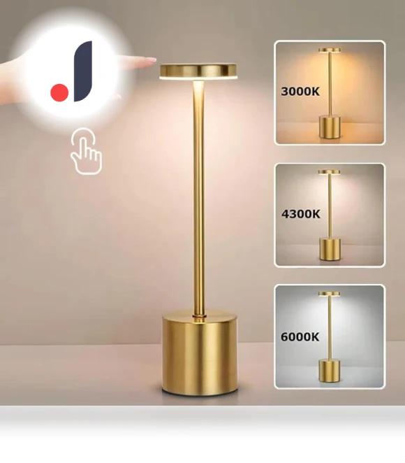 Modern LED Metal Desk Lamp with Touch Control — Desk & Table Lighting, SaiMili Light