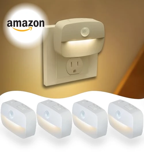 Motion Sensor Night Light Plug in 4 Pack — Night Lights, Sossi