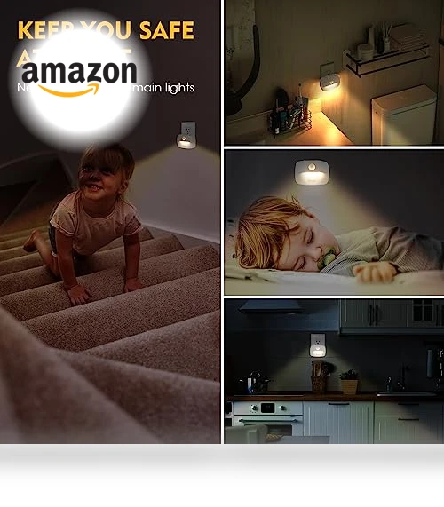 Motion Sensor Night Light Plug in 4 Pack — Night Lights, Sossi
