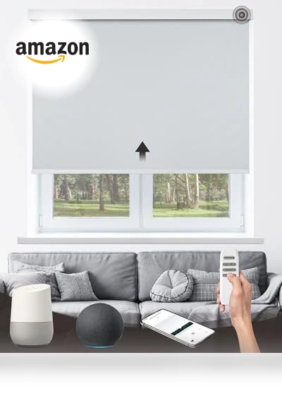 Motorized Roller Shade with Remote Control — Treatment Sets, AIVDIG