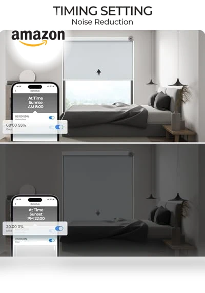 Motorized Roller Shade with Remote Control — Treatment Sets, AIVDIG