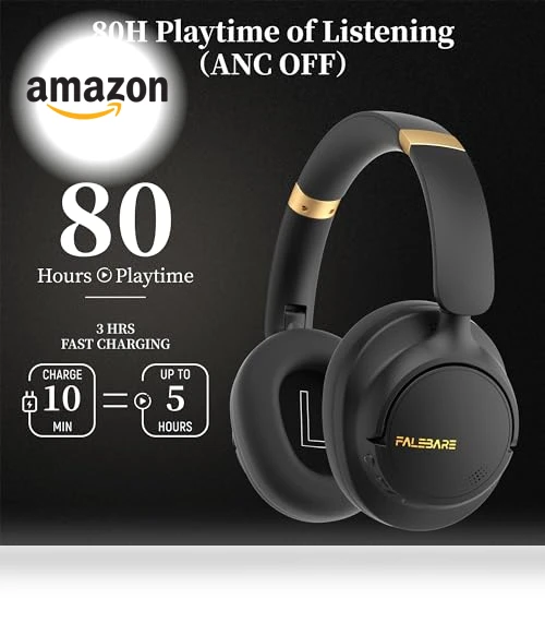 Noise Cancelling Headphones — Over-Ear Headphones, Falebare