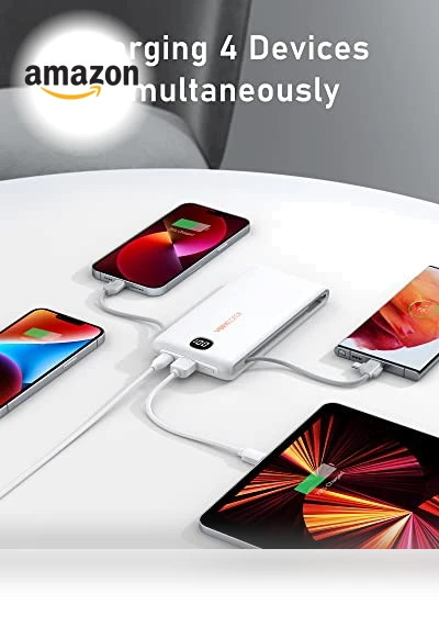 Portable Charger with Built in Cables — Chargers, VEEKTOMX
