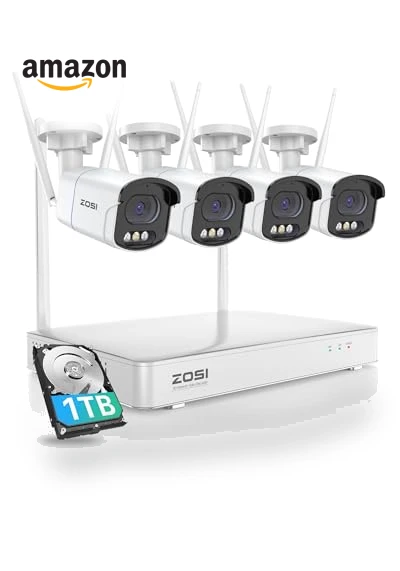 QHD WiFi Security Camera System Outdoor — Security Cameras, ZOSI