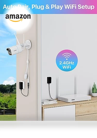 QHD WiFi Security Camera System Outdoor — Security Cameras, ZOSI