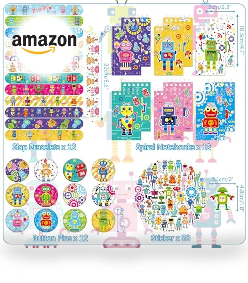 Robot Party Favors — Decorations, Lilwemen