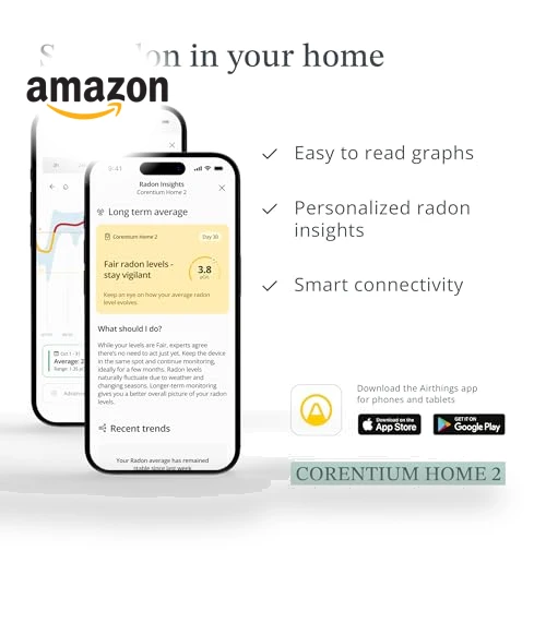 Smart Digital Radon Detector — Home Climate Control, Airthings