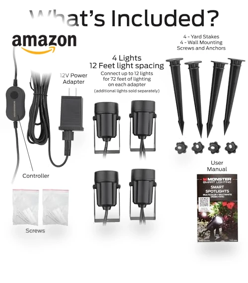 Smart Outdoor RGB+IC+WW Spotlights — Spotlights, MONSTER