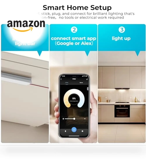 Smart Under Cabinet Lighting 6 Bars — Under-Cabinet Mounts, VST