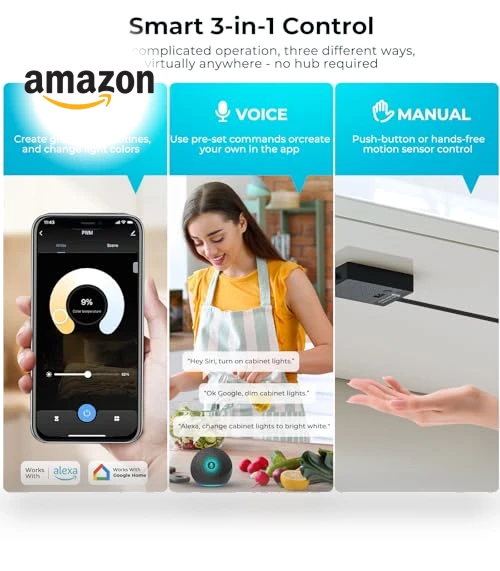Smart Under Cabinet Lighting 6 Bars — Under-Cabinet Mounts, VST