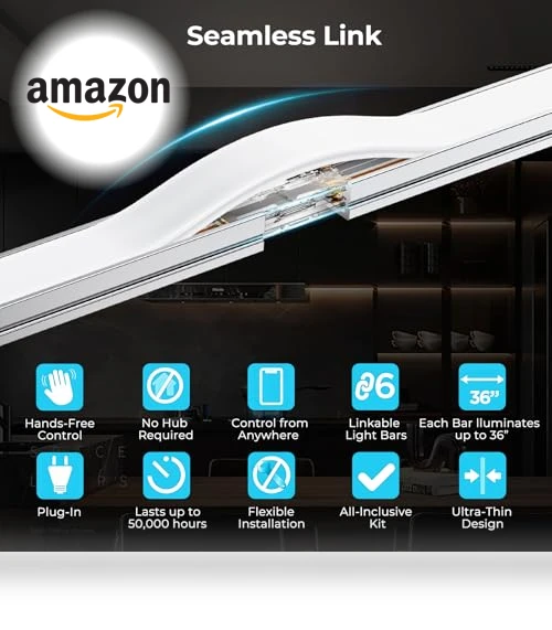 Smart Under Cabinet Lighting 6 Bars — Under-Cabinet Mounts, VST