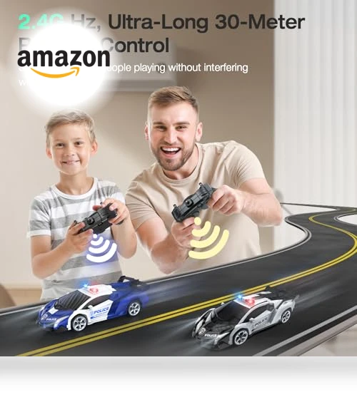 Transform Robot RC Cars with Flashing Light — Remote Control Cars, KKM