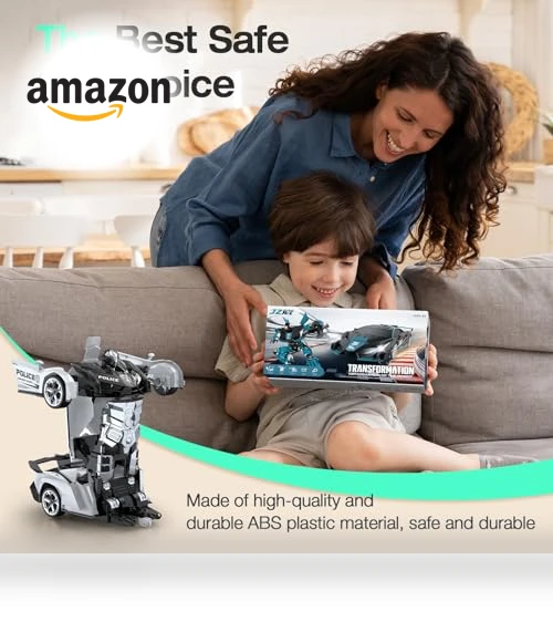 Transform Robot RC Cars with Flashing Light — Remote Control Cars, KKM
