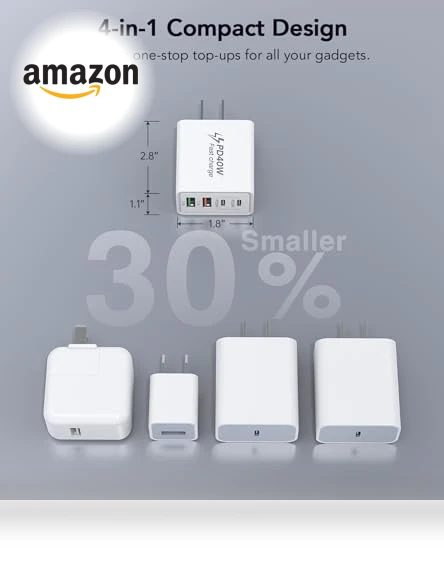 USB C Charger Block — Chargers, BOVICAS