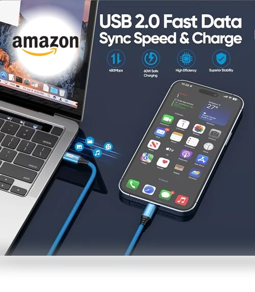 USB C to USB C Cable, 6FT 5-Pack — Cables, Aurnoet