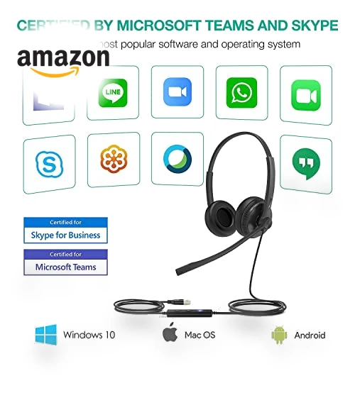 USB Headset with Noise Cancelling Microphone — Headsets, Yealink