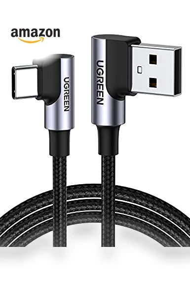USB to USB C Cable 90 Degree Fast Charging Cord — Cables, UGREEN
