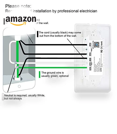 WiFi Smart Double Switch Button — Dimmer Switches, Youngzuth